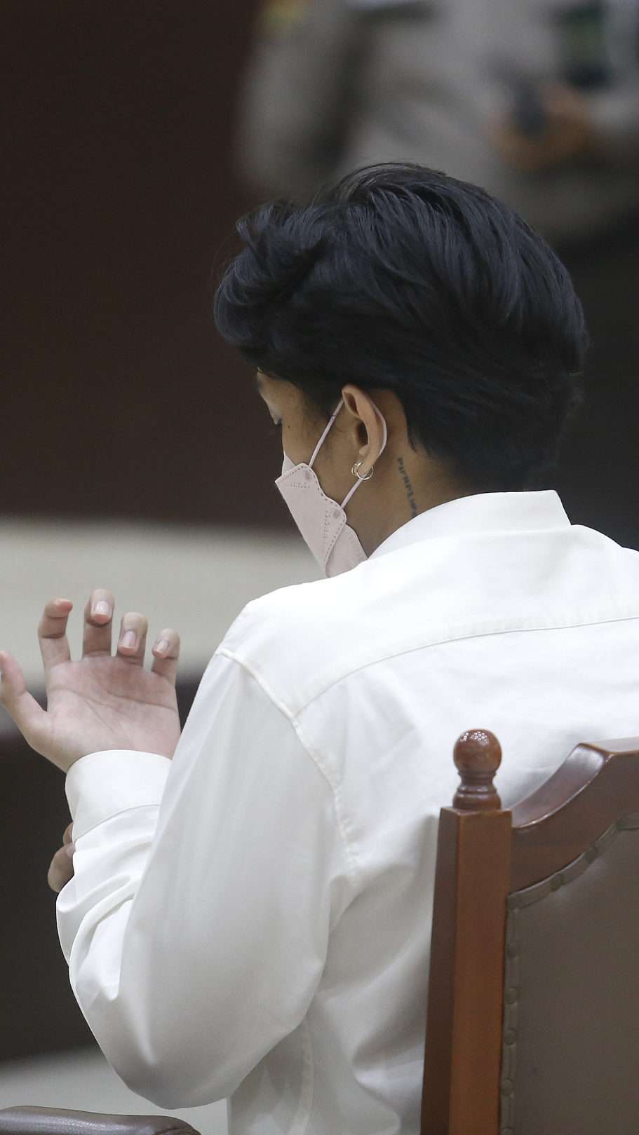 FOTO: Penampilan Gaga Muhammad di Sidang Perdana yang Digelar Tatap Muka