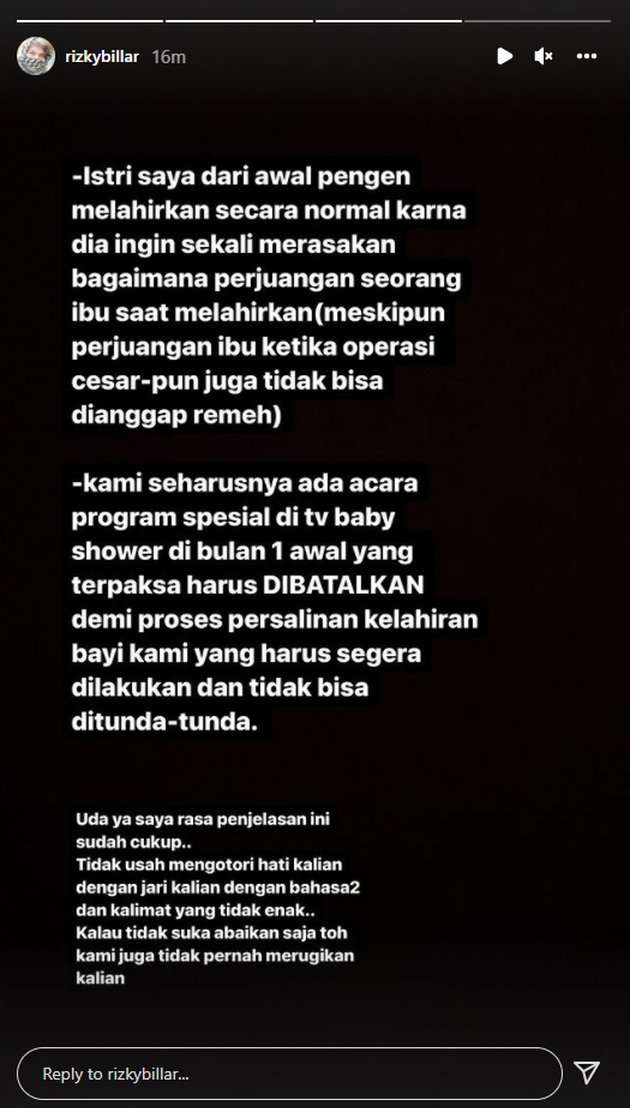 7 Foto Postingan Rizky Billar 'Ngamuk' Usai Lesty Kejora Lahiran, Tangan Sampai Bergetar!