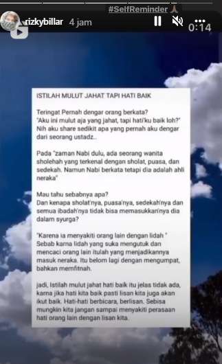 7 Foto Postingan Rizky Billar 'Ngamuk' Usai Lesty Kejora Lahiran, Tangan Sampai Bergetar!