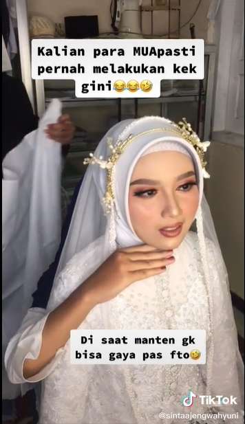 Ditonton 3 Juta Kali, 10 Potret Perjuangan MUA Mendapat Foto Pengantin yang Sempurna, Salfok ke Wajahnya!