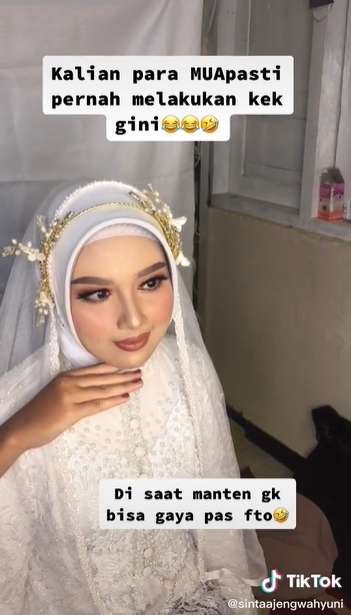 Ditonton 3 Juta Kali, 10 Potret Perjuangan MUA Mendapat Foto Pengantin yang Sempurna, Salfok ke Wajahnya!