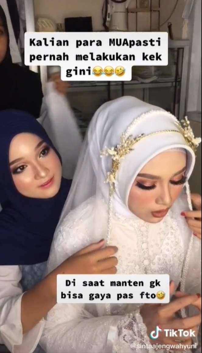 Ditonton 3 Juta Kali, 10 Potret Perjuangan MUA Mendapat Foto Pengantin yang Sempurna, Salfok ke Wajahnya!