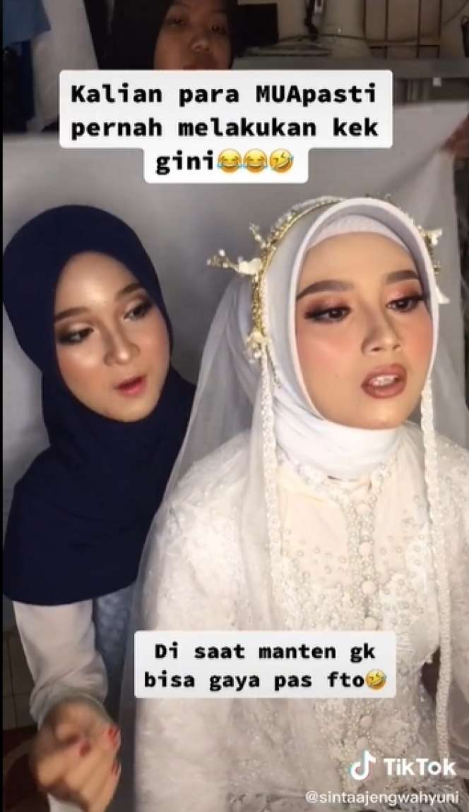 Ditonton 3 Juta Kali, 10 Potret Perjuangan MUA Mendapat Foto Pengantin yang Sempurna, Salfok ke Wajahnya!