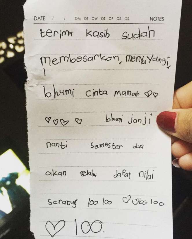10 Anak Artis ini Tulis ‘Surat Cinta’ untuk Orangtua, Tulisan Mikhayla Buat Ardie Bakrie Bikin Nangis!