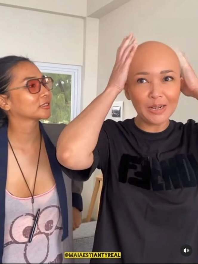 Bikin Syok, 10 Potret Maia Estianty Tampil dengan Kepala Botak, Mirip Irwan Mussry!