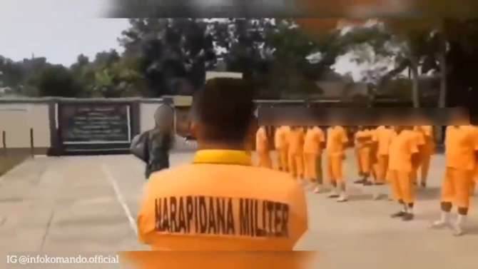 Nasib Perwira TNI yang Dijebloskan ke Rutan Militer, Ini 8 Potretnya Saat 'Diospek' Tahanan Lain