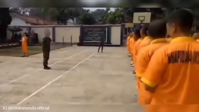Nasib Perwira TNI yang Dijebloskan ke Rutan Militer, Ini 8 Potretnya Saat 'Diospek' Tahanan Lain