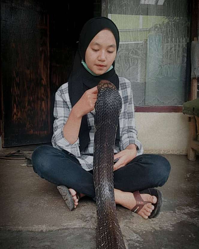 Ingat Aulia Khairunnisa, Gadis Cantik yang Viral Dicium King Kobra 4 Meter? Tak Tersorot, Kabarnya Kini Bikin Kaget