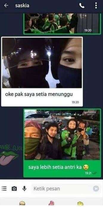 10 Chat Lucu Driver Ojol Saat Ngirim Foto, Bikin Ngakak Seharian!