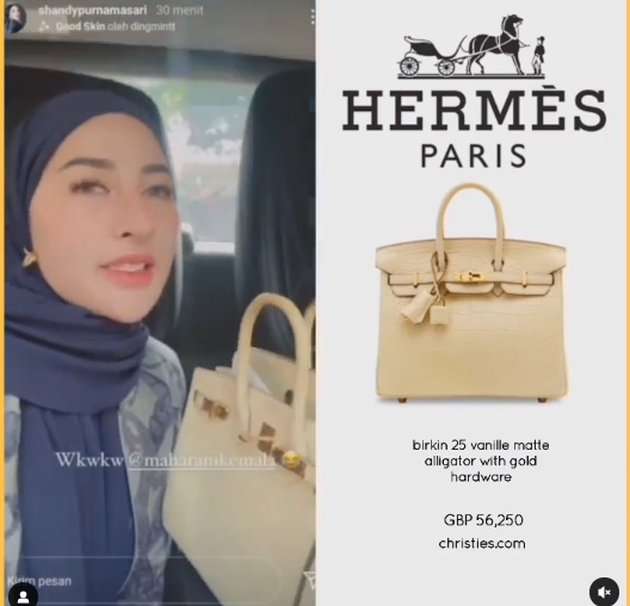 12 Koleksi Tas Hermes Shandy Purnamasari Crazy Rich Malang, Ada yang Capai Rp4 Miliar!