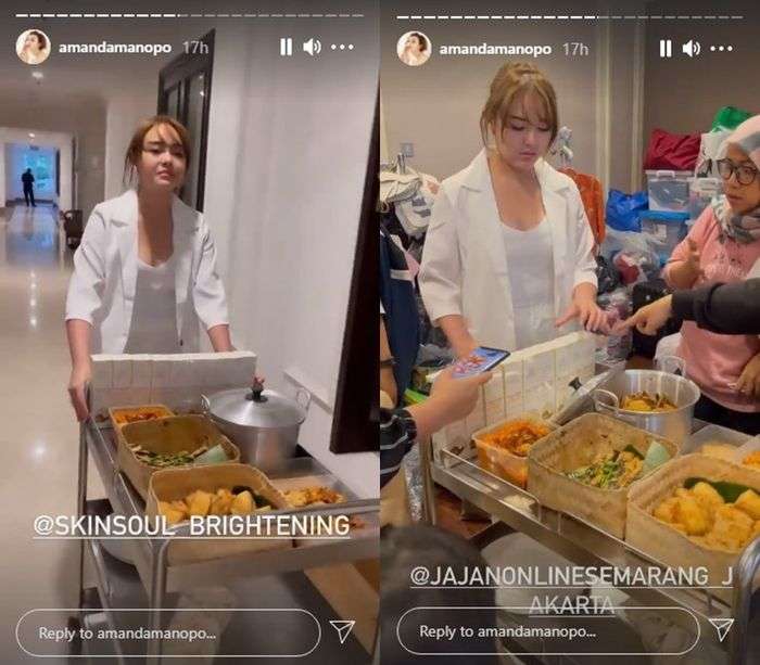 8 Momen Amanda Manopo Masak di Lokasi Syuting, Punya Dapur Mini yang Super Komplit!