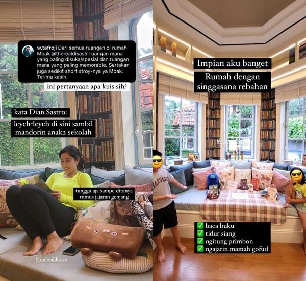 12 Potret Rumah Mewah Dian Sastro yang Viral, Toilet Bak Perpustakaan dan Toko Parfum!