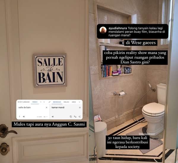 12 Potret Rumah Mewah Dian Sastro yang Viral, Toilet Bak Perpustakaan dan Toko Parfum!