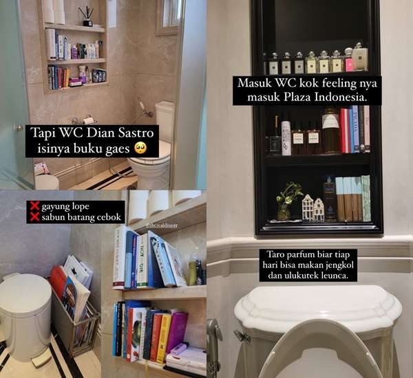 12 Potret Rumah Mewah Dian Sastro yang Viral, Toilet Bak Perpustakaan dan Toko Parfum!