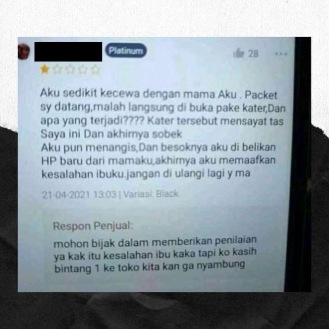 10 Review Kocak Pembeli Online Shop, Ulasannya Bikin Ngakak Guling-Guling!