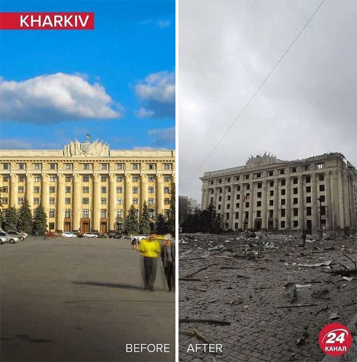 15 Potret Ukraina Sebelum Vs Sesudah Invasi Rusia, Seluruh Penjuru Kota Hancur, Ngeri!