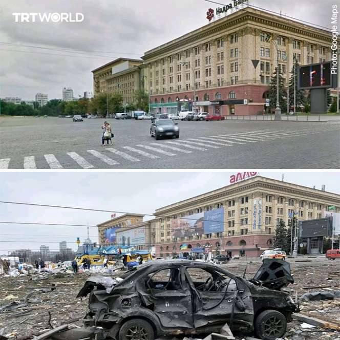 15 Potret Ukraina Sebelum Vs Sesudah Invasi Rusia, Seluruh Penjuru Kota Hancur, Ngeri!