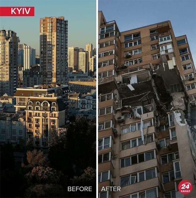 15 Potret Ukraina Sebelum Vs Sesudah Invasi Rusia, Seluruh Penjuru Kota Hancur, Ngeri!