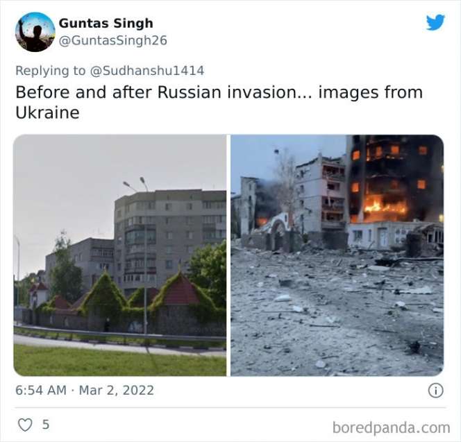 15 Potret Ukraina Sebelum Vs Sesudah Invasi Rusia, Seluruh Penjuru Kota Hancur, Ngeri!