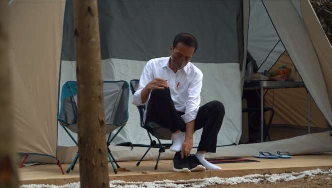 8 Potret Kemah Presiden Jokowi, Menteri, dan Gubernur di Titik Nol IKN, Tendanya Curi Perhatian!