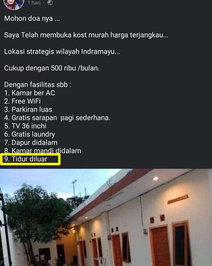 10 Pengumuman Kocak Kos-kosan, Isinya Bikin Ngakak!