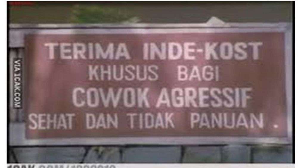 10 Pengumuman Kocak Kos-kosan, Isinya Bikin Ngakak!