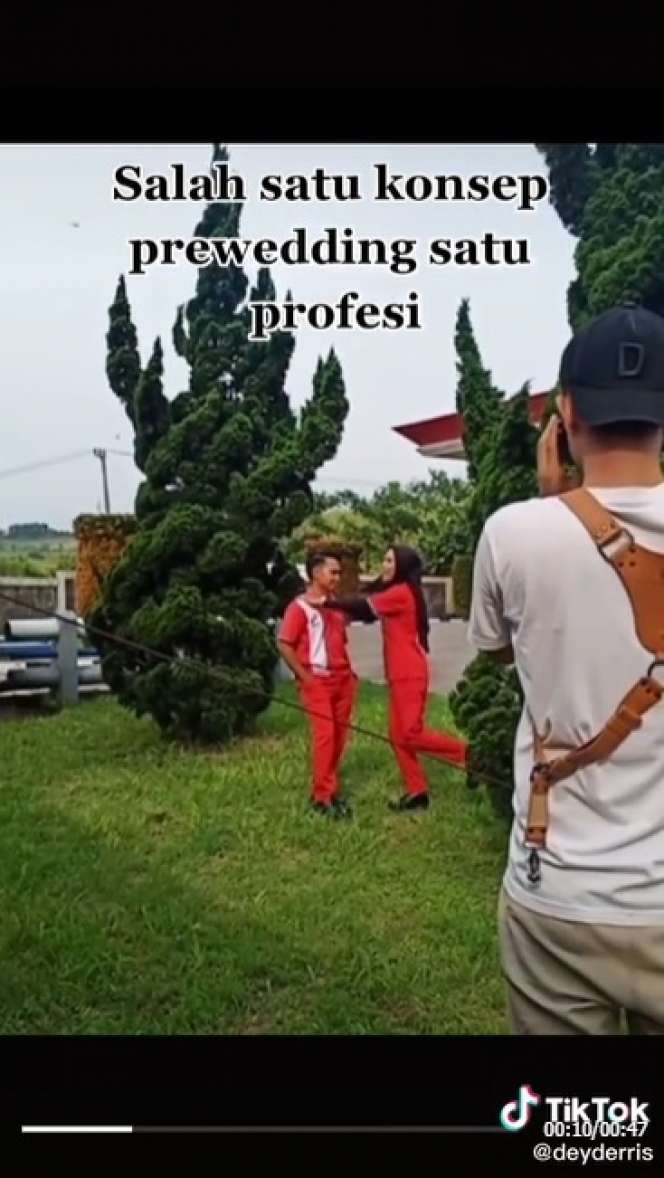 9 Potret Pasangan Prewedding di SPBU, Langsung Dikomen Erick Thohir!