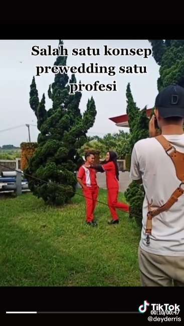 9 Potret Pasangan Prewedding di SPBU, Langsung Dikomen Erick Thohir!