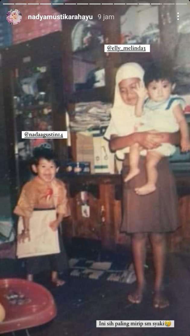 7 Potret Masa Kecil Nadya Mustika, Parasnya Mirip Syaki Banget!