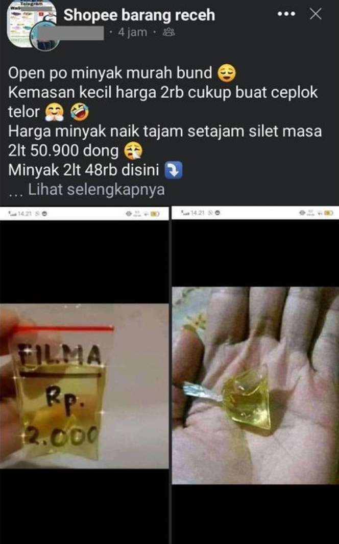 8 Momen Kocak Jual Minyak Goreng, Bikin Ngakak Guling-Guling!