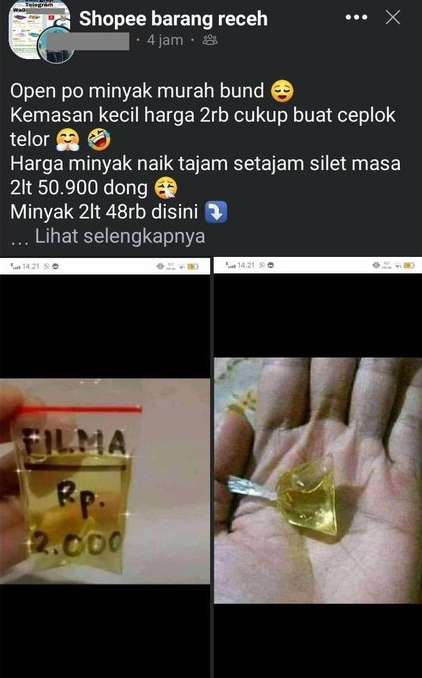 8 Momen Kocak Jual Minyak Goreng, Bikin Ngakak Guling-Guling!