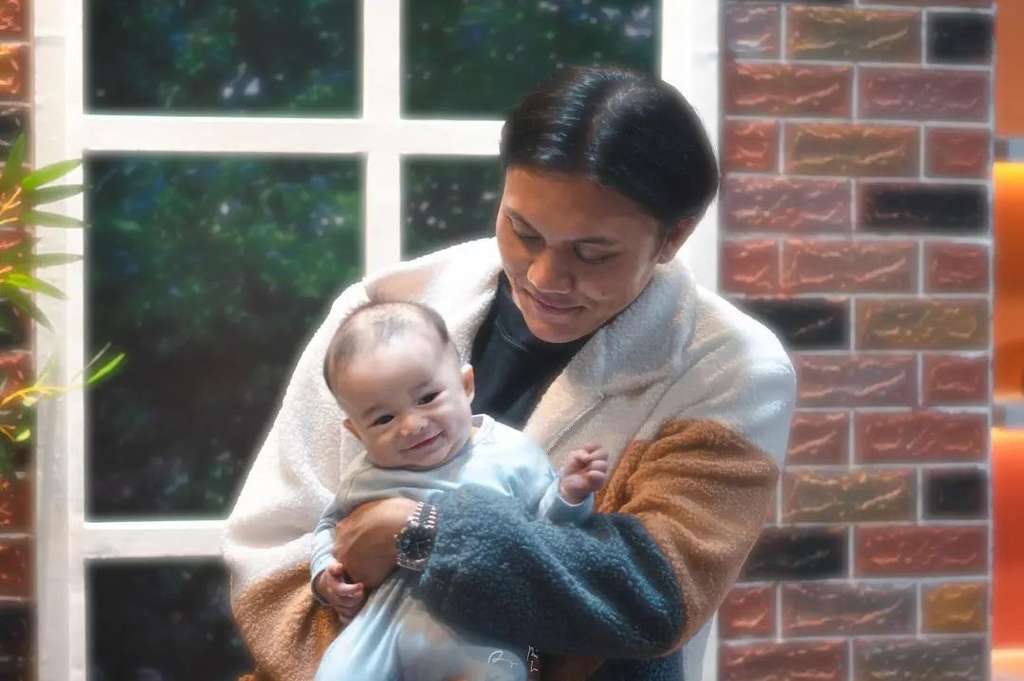 Potret Terbaru Baby Adzam, Punya Lesung Pipi Mirip Nathalie Holscher