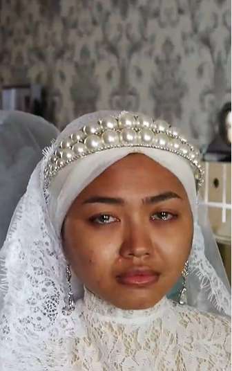 8 Transformasi Makeup Pengantin, Awalnya Nangis Saat Dirias, Hasilnya Malah Mirip Aurel Hermansyah