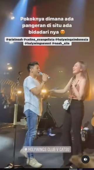 Momen 8 Seleb Ketemu Ariel Noah, Celine Evangelista Sampai Naik ke Atas Panggung!