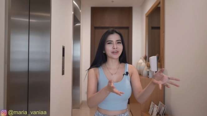 10 Potret Apartemen Maria Vania yang Super Mewah, Spot Berendam Bikin Ngilu, Enak Banget!