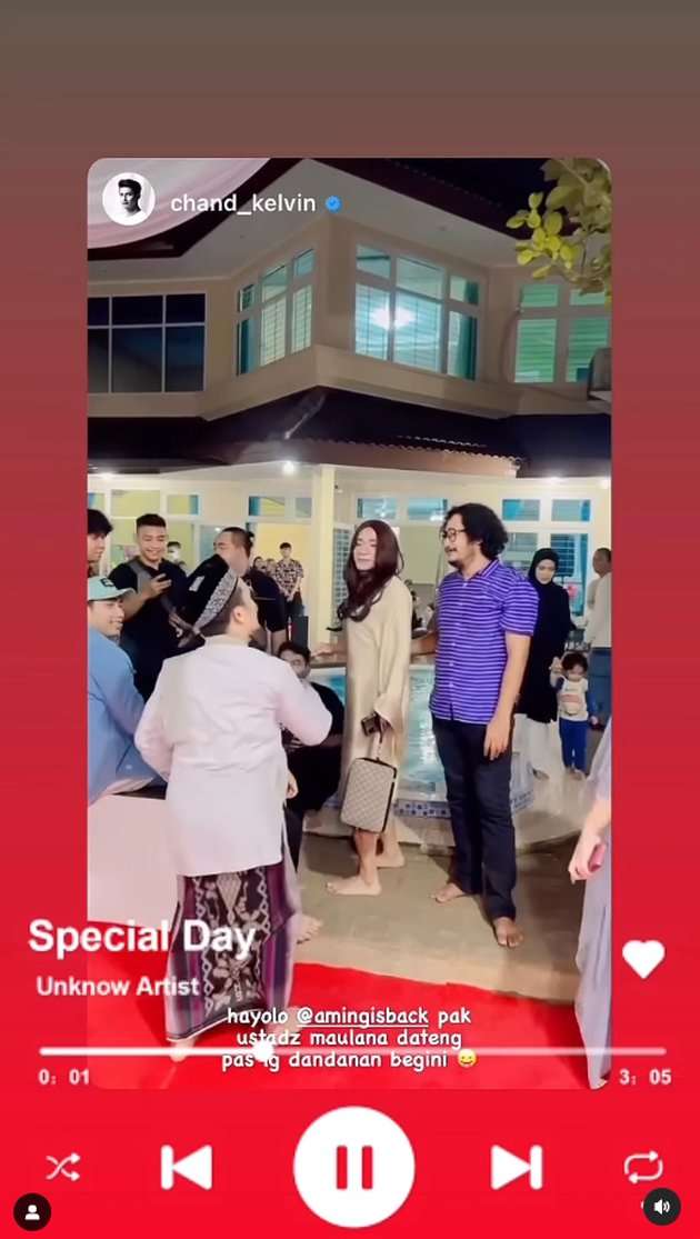 7 Potret Aming Dandan Cantik Saat Hadiri Pesta, Endingnya Malah Salting Ketemu Ustaz Maulana!