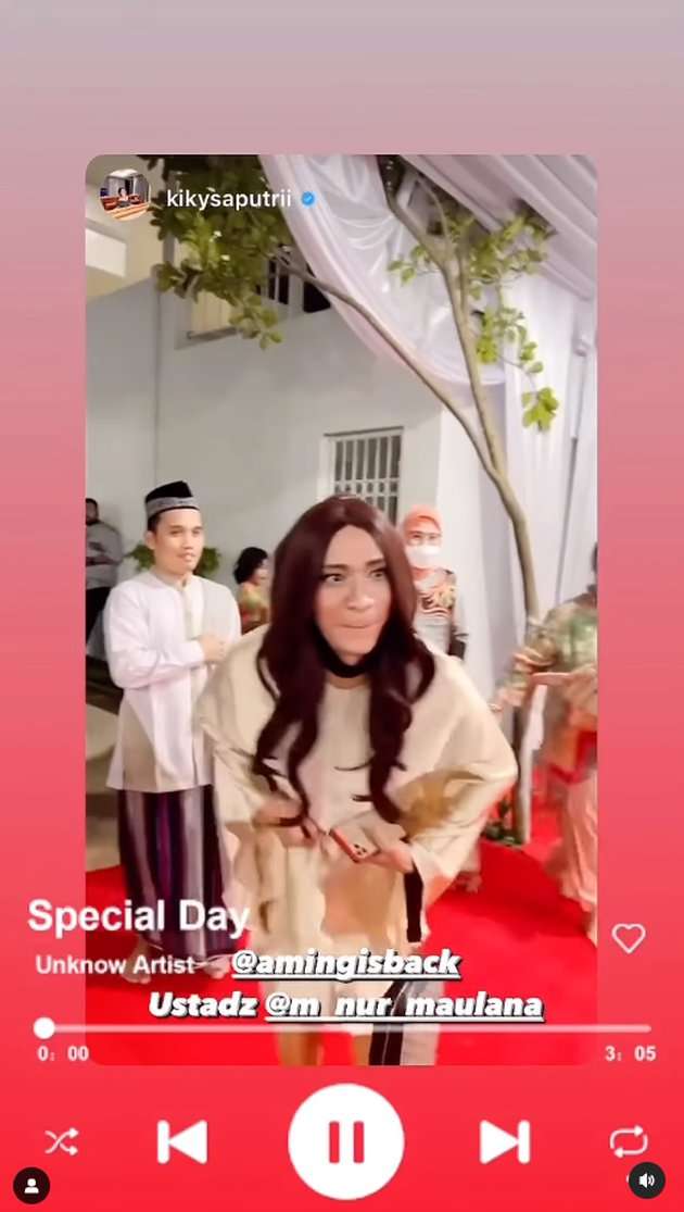 7 Potret Aming Dandan Cantik Saat Hadiri Pesta, Endingnya Malah Salting Ketemu Ustaz Maulana!