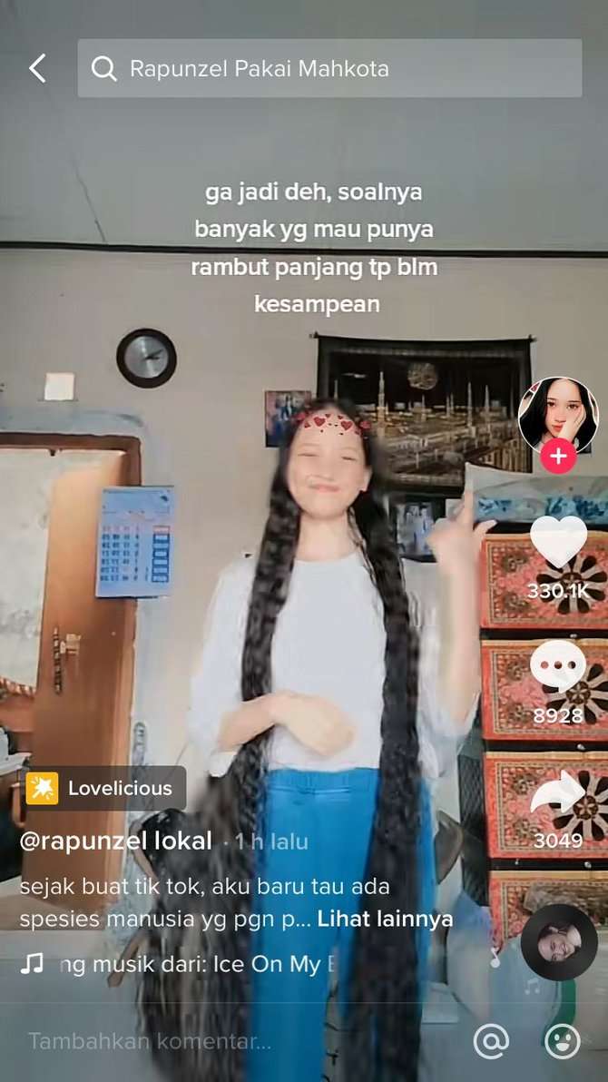 Viral! 8 Potret Gadis Cantik 19 Tahun Tak Potong Rambut Dari Bayi, Dijuluki ‘Rapunzel Lokal’