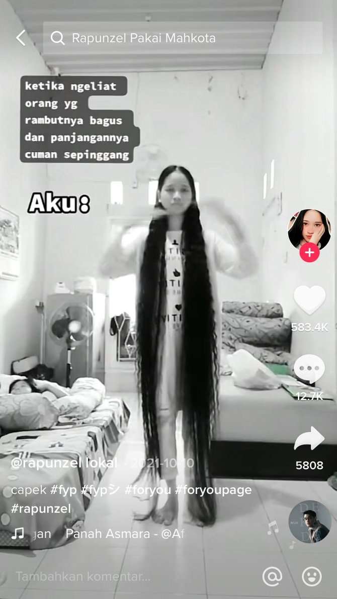 Viral! 8 Potret Gadis Cantik 19 Tahun Tak Potong Rambut Dari Bayi, Dijuluki ‘Rapunzel Lokal’