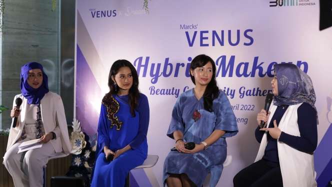 FOTO: Keseruan 'Venus Hybrid Makeup Beauty Community Gathering', Makeup dan Skincare Jadi Satu