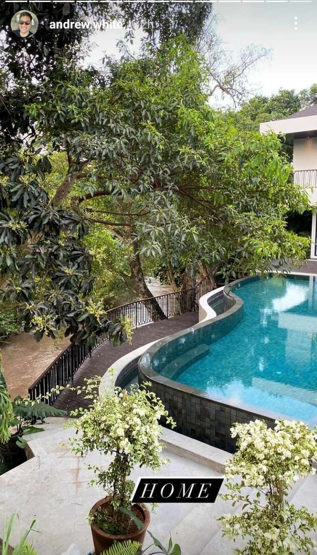 10 Potret Rumah Nana Mirdad dan Andrew White di Bali, Ada di Tepi Sungai, Mewah Banget