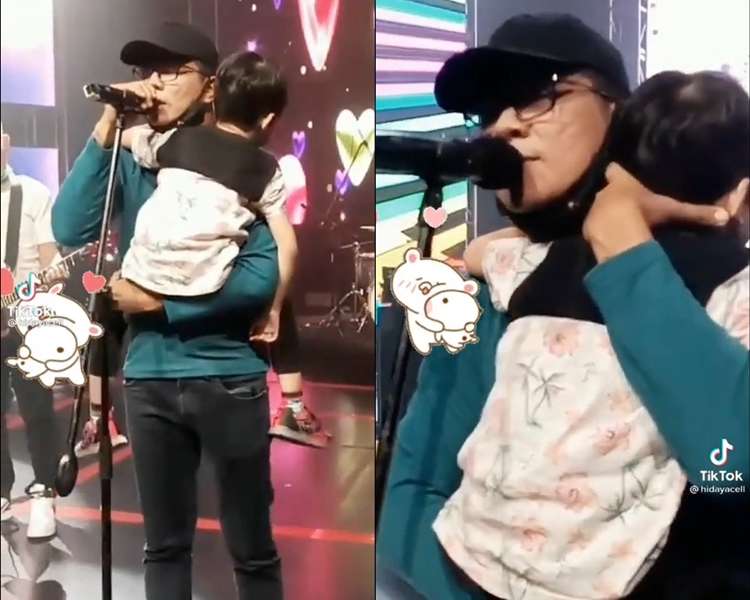 5 Potret Seleb Momong Anak saat Bekerja, Andika Nyanyi Sambil Gendong Sang Putra