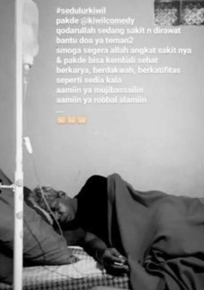 6 Potret Terbaru Kiwil yang Kini Terbaring Lemas di Rumah Sakit, Tak Bisa Gerak Hingga Sempat Didatangi Mendiang Sapri!