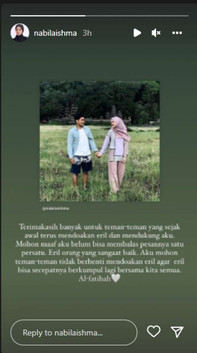 Momen Kebersamaan Eril Putra Ridwan Kamil dan Kekasih, Unggah Pesan Menyentuh!
