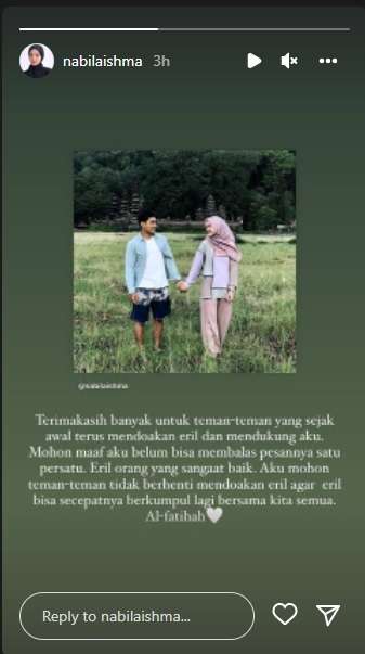 Momen Kebersamaan Eril Putra Ridwan Kamil dan Kekasih, Unggah Pesan Menyentuh!