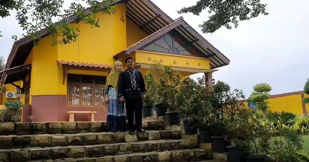 10 Potret Rumah Ustaz Riza Muhammad, Luar Sederhana Dalamnya Mewah Abis, Bak Bangunan India!