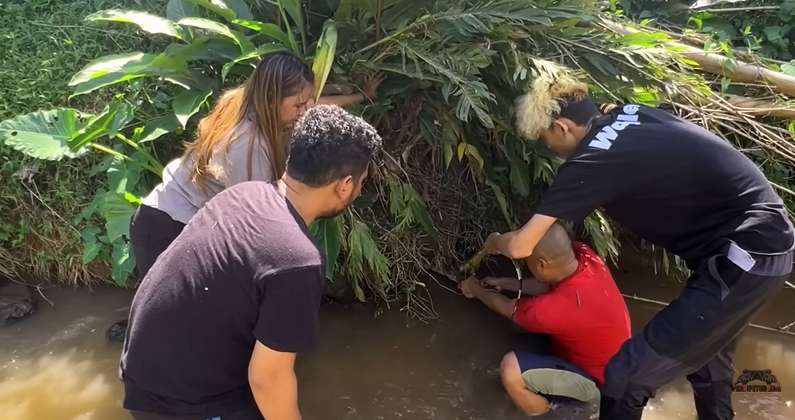 9 Potret Panji Petualang Temukan Biawak `Rasa` Komodo, Pemakan Sapi, Ukurannya Bikin Bergidik!