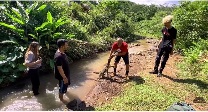 9 Potret Panji Petualang Temukan Biawak `Rasa` Komodo, Pemakan Sapi, Ukurannya Bikin Bergidik!