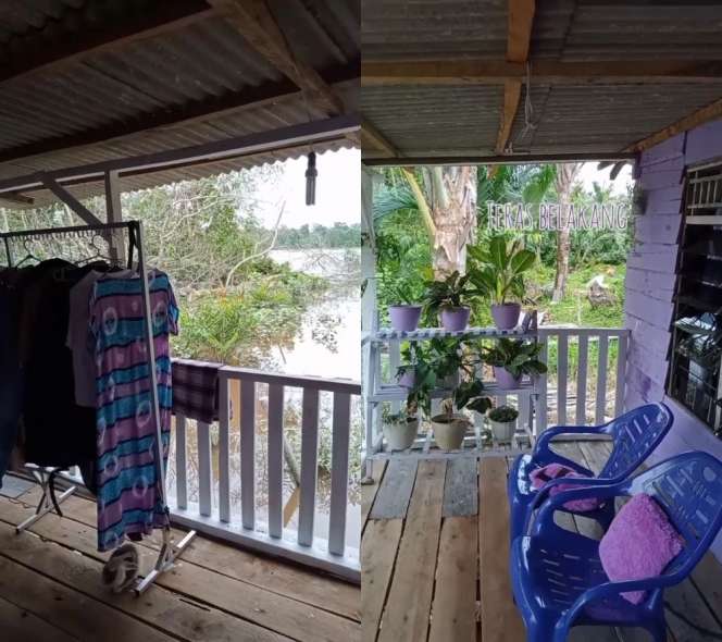 Potret Rumah Ungu di Tepi Sungai, Pas Lihat Isinya Bikin Syok