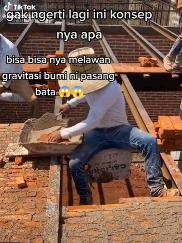 10 Potret Lucu Kuli Bangunan Saat Bikin Tembok, Hasilnya Sungguh di Luar Nalar!